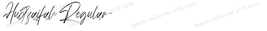 Hudzaifah Regular字体转换